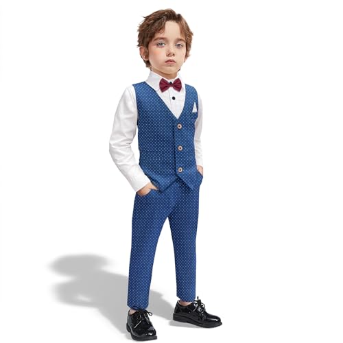 Nwada Kleinkind Baby Jungen Smoking Outfits Kleidung Set Langarm Hemd mit...