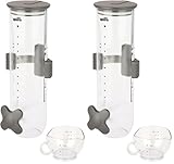 ZevrO KCH-06138 Indispensable SmartSpace Wall-Mounted 13-Ounce Dry-Food Dispenser (Pack of 2)