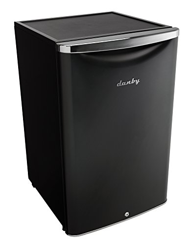 Danby Dar044A6Mdb-6 4.4 Cu.ft. Mini Fridge, Compact Refrigerator For Bedroom, Living Room, Bar, Dorm, Kitchen, Office, E-Star Rated With Door Lock, Black #TOP2
