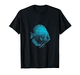 Questo design con pesce discus blu è un'ottima scelta per gli appassionati di acquari e gli allevatori di pesci. Presenta uno schizzo dettagliato di un Symphysodon, spesso chiamato il re dell'acquario. Perfetto per gli amanti del disco che apprezzano l'arte dei pesci tropicali.