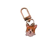 [Rainbow Nexus] 犬 キーホルダー 犬種別 バッグチャーム 金具付き かわいい 犬好き プレゼント ギフト用【1点販売】犬種選択可 (コーギー)
