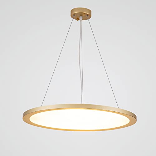 Lustres minces à LED de plafond rond en métal avec variation d'intensité