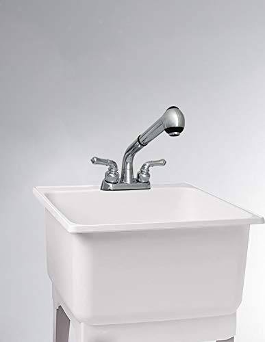 Wmf-4226224Po-Atp-Cp - Universal Laundry Tub Faucet | Pull Out Spray Spout, Non-Metallic Abs Plastic, Chrome Finish #TOP5