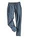 Tanming Linen Pants for Women Summer Casual High Waisted Drawstring White Beach Pant (Bluegrey, S)