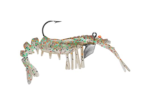 Egret Baits 4" Jumbo Vudu Shrimp, 1/4oz - Creole Magic (2-Pack) E-VS40-14-47 -  EVS40-47