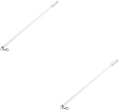 Uonlytech 2 Peças Cortinas De Haste De Cortina Para Janelas Cortina Para Janelas Persianas De Alumínio Haste De Substituição Cega Vertical Haste Cega Puxando Cortina Cortina Puxar Haste