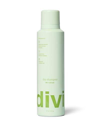 Divi Dry Shampoo Spray for Women - Formulated to Absorb Oil, Balance the Scalp and Extend Time Between Washes - Free of Benzene, Butane, Propane and Talc, 5.3oz (1 Pack)