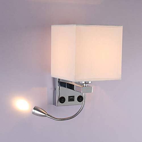 Applique LED 6W 2 In 1 Lampada Parete Luce Lettura Orientabile Comodino - Foto 9