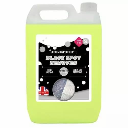 5L Black Spot Remover, Removes Black Spots, Lichen & Stains from Patios, Natural Stone, Spray and Walk Away Patio Cleaner
