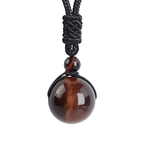Anjiucc Red Tiger's Eye Necklace