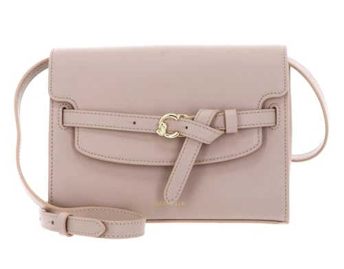 Coccinelle Cuir sac à épaule bandoulière Sabine Handbag Rosette vieux rose