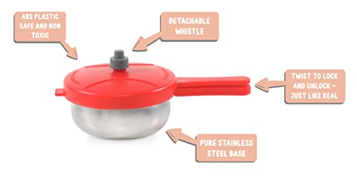 Image of Sunny Junior Cook Kitchen Set - 11 Pieces Cute and hi Quality Pure Stainless Steel Mini Toy Kitchen Set for Girls Age 3 Years, Plus no Sharp Edges