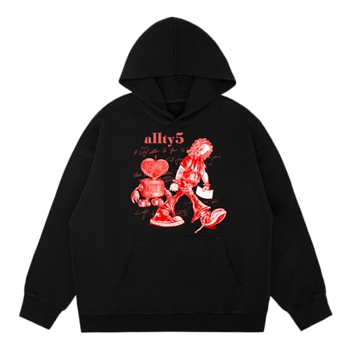 Trippie Redd Walk Alone Hoodie, Black, Large