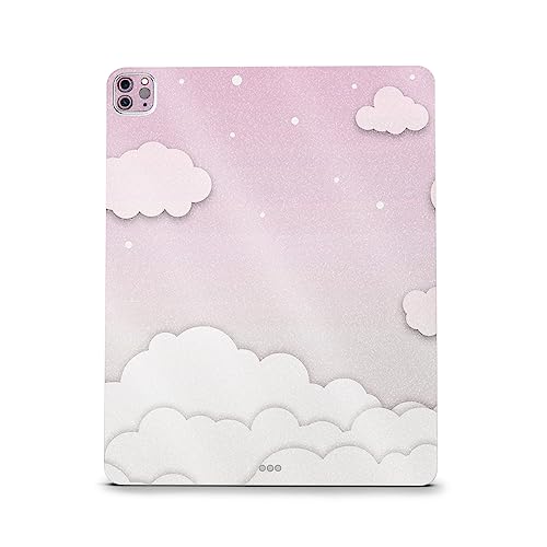Image of MightySkins Carbon Fiber Skin Compatible with Apple iPad Pro 12.9 inch M2 6th Gen (2022) Full Wrap Kit - Baby Clouds | Protective, Durable Textured Carbon Fiber Finish | Easy to Apply | Made in The USA
