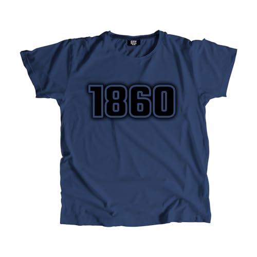 T-shirt 1860 vêtement unisexe streetwear et mode vintage décontractée