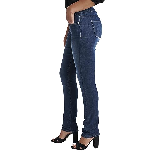 Jag Jeans Women's Peri Pull-On Straight Leg Jean, Anchor Blue Au315, 14 #TOP1