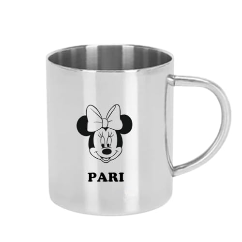 Image of ncgifts Customized Mug Steel | Personalized Steel Mug | Customized Steel Mugs with Name for Coffee, Tea, & Milk Mug, Ideal for Gifting (Customizable)