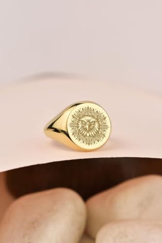 Bague Aigle Aztèque Argent Sterling 925, chevalière plaquée or taille US 5-12,5 - 2