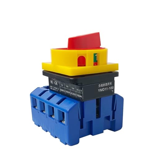 Interruptor aislador YMD11-100A/4P con panel para candado de seguridad