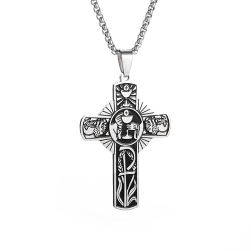 Saint-Esprit d’église et collier croix pour homme et femme croyant