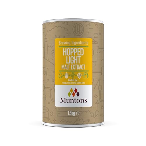 Muntons Brewing Ingredients - Malt Extract Hopped Light - Elevate Your Brewing with Balanced Flavours (1.5 kg | 3.3 lb)