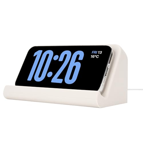 LUVCOSY Silicone Charging Stand Compatible with MagSafe Charger - Dock for iPhone 14, 14 Plus, 14 Pro, 15, 15 Plus, 15 Pro, 16, 16 Plus, 16 Pro, Designed for iOS Standby Mode [Charger Not Included]