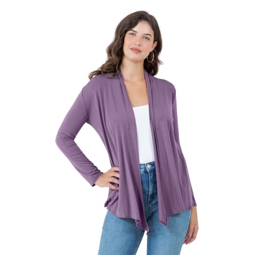 Image of Azules Long Sleeve Womens Cardigan, Thin Flowy Rayon Sweater Lightweight Cardigan for Casual or Dressy Outfits