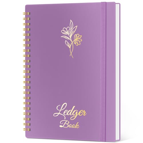 Accounting Ledger Book for Small Business, Expense Tracker 8.4"x6.1"