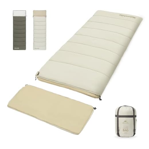 Naturehike Camping Sleeping Bag，Spliceable Double Sleeping Bag for Adults&Kids, Cold&Warm Weather, Lightweight, Waterproof, Sleep Bag, LD350 White
