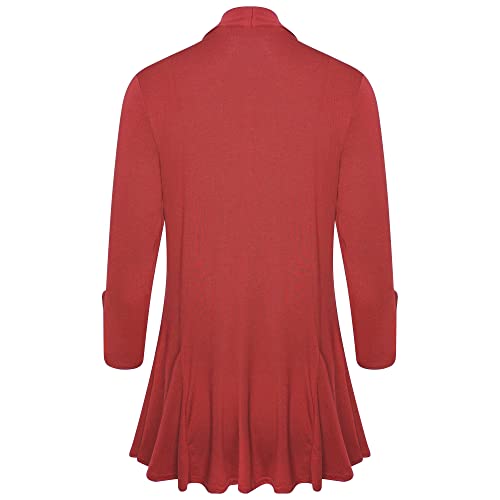 Image of Loxdonz Women's Open Front Cardigans Casual 3 /4 Sleeve Cardigan Soft Lightweight Top