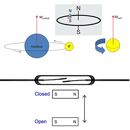 Reedschalter Glas Reedkontakt,Reedkontakt Schließer,Kunststoff Reedschalter,Reedschalter,Glas Reed-Schalter Reedkontakt Schließer Magnetischer Induktionsschalter,(2mm × 14mm),10 stücke