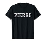 Pierre Vintage White Text Apparel T-Shirt