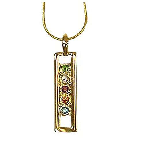 Exselle Colored Crystal Gold Plate Pendant
