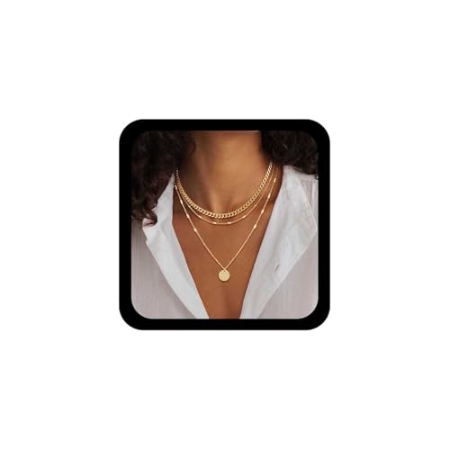 Collier ras du cou vintage pour femmes avec chaîne gourmette ronde