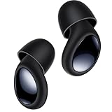 Ear Plugs for Sleeping 45dB Noise Cancelling Ear Plugs for Noise Reduction & Snoring, Concerts, Earplugs for Sleep, Sider Sleepers Airplane, Silicone Earplugs Reusable Concert Ear Plug+8Tip Dark Black
