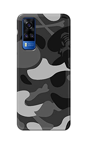 Image of Printed Hard Back Cover Case for Vivo Y51 (2020) | Vivo Y51A | Vivo Y31 Back Cover (Army Pattern) -702
