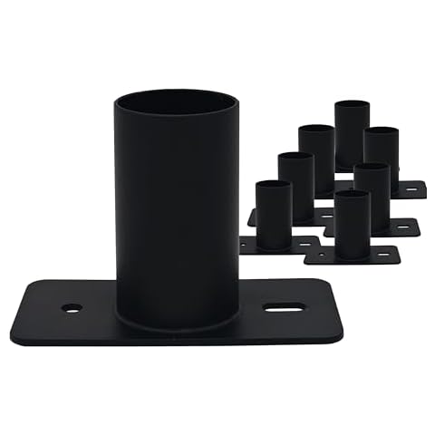 Zlinke Slip Fitter Adapter for Led Parking Lot Light,90 Degree 2-3/8 inch Light Fixture Mounting Bracket Rustproof Rainproof,Black Metal Pole Mounting Bracket (8PCS General) Cover