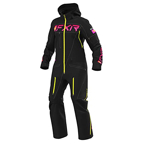 FXR Women's Ranger Instinct Insulated Monosuit 2022 (Black/Raspberry Fade/Hi Vis - 12)