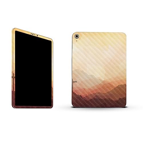 Image of MightySkins Carbon Fiber Skin Compatible with Apple iPad 10.9 inch 10th Gen (2022) Full Wrap Kit - Salvation | Protective, Durable Textured Carbon Fiber Finish | Easy to Apply | Made in The USA