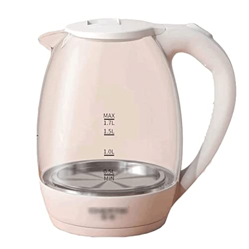 Tetera eléctrica de vidrio borosilicato 1.7L con luz LED miniatura 1