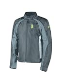 OJ Giacca da Moto HIKER, Protezioni Livello 2 su Spalle e Gomiti, Imbottitura Removibile Antivento e Antiacqua, Zip di Ventilazione, Vestibilità Regolabile (IT, Testo, M, Regular, Regular)