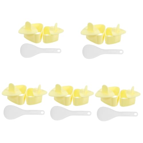 Cabilock 5 Juegos Molde De Bola De Arroz Práctico Molde Para Sushi Molde De Arroz Fabricante De Arroz Mini Olla Arrocera Sushi Triangulo Fabricante De Sushi Equipo Para Hacer Sushi Páginas