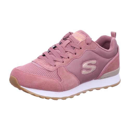 Skechers Damen 111 Sportschuhe, Rose Suede Nylon Rose Gold Trim, 39 EU