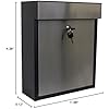 Qualarc Leece Wall Mounted Mailbox In Black With Combo Lock WF-W1701BK - View #11