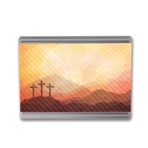 Image of MightySkins Carbon Fiber Skin Compatible with Microsoft Surface Laptop Go 3 (2023) Full Wrap Kit - Salvation | Protective, Durable Textured Carbon Fiber Finish | Made in The USA