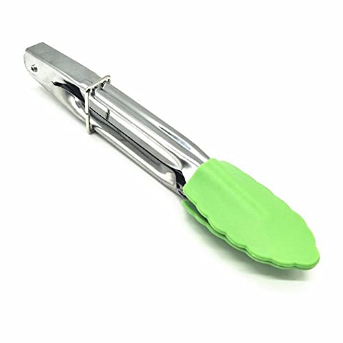 Pinzas de Cocina de Silicona para Barbacoa, 1 Unidad, antiadherentes, para Servir Pan y Ensalada.