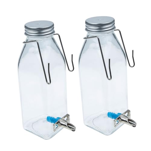 1 Set Pet Water Fountain Dispenser Small Water Bottle for Rabbits Indoor Bunny Water Jug Hanging Water Bottles Animals Leak Water Bottles Water Bottle Rabbit Glass