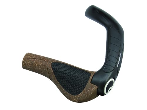 Ergon GP5-S BioKork Grips: Small, Black/Tan