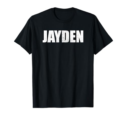 Jayden Prénom d'anniversaire rétro Nom personnalisé pour Papa T-Shirt