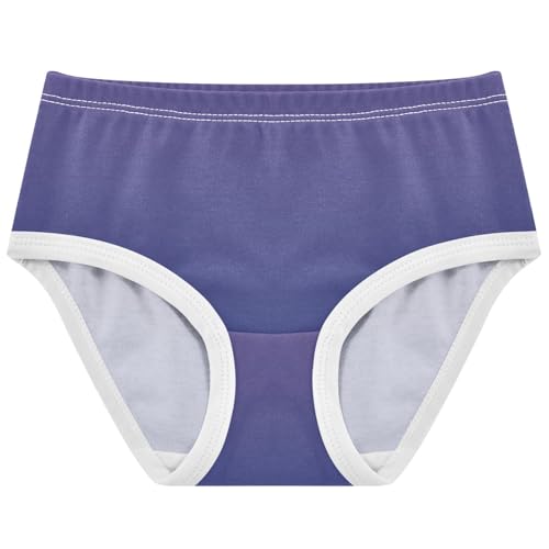 Cotton Toddler Girls Underwear Violet Dark Mineral Blue Gradient Girl Panties Cute Animal Briefs Girls Undies 2t